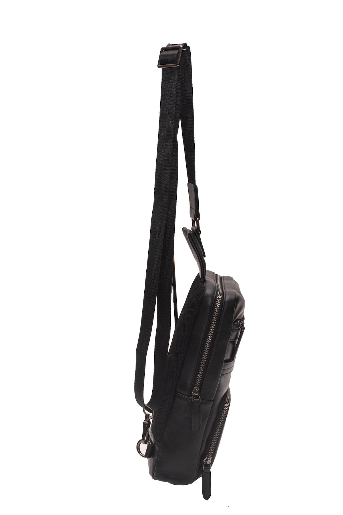 Journeyman Leather - Leather Single-Strap Backpack Small Black