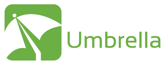 Umbrella logo desing 560 white