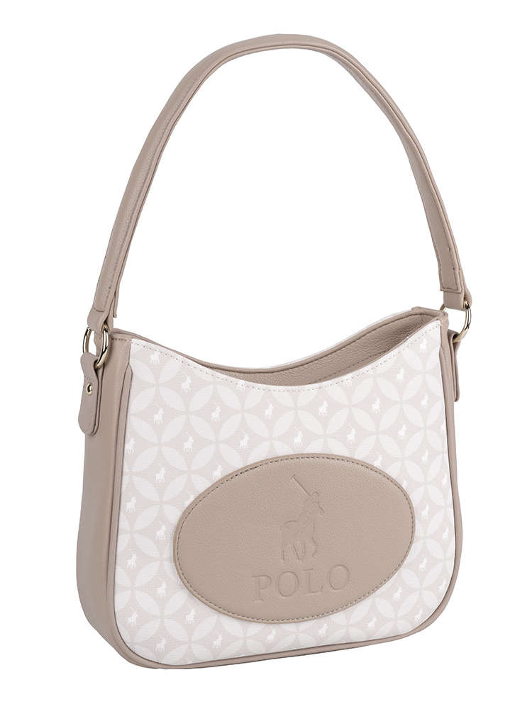 Polo porter hobo crossbody bag taupe base